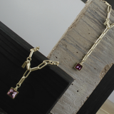 Audrey IN:STORE Collier court en rose plaqué or