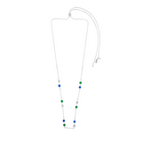 Audrey IN:STORE Collar Ajustable Azulado Plateado