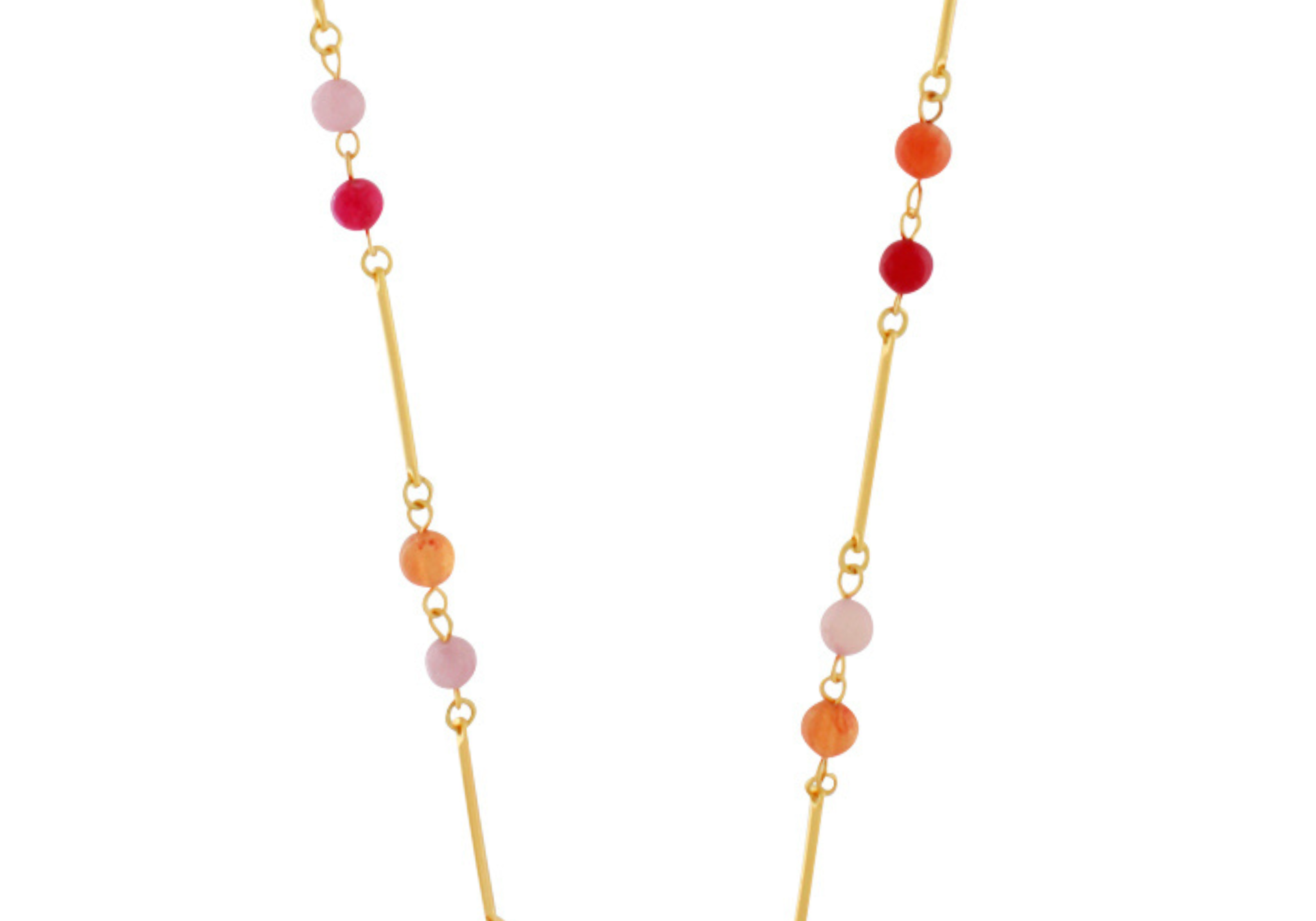 Audrey IN:STORE Adjustable Pinkish Necklace Gold Plating, DNSK Copenhagen