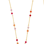 Audrey IN:STORE Collier ajustable rose plaqué or, DNSK Copenhagen