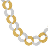 Audrey IN:STORE Collier court 2 tons plaqué or et argent