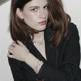 Audrey IN:STORE Collier court 2 tons plaqué or et argent