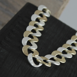 Audrey IN:STORE Collier court 2 tons plaqué or et argent