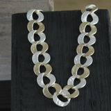 Audrey IN:STORE Collier court 2 tons plaqué or et argent