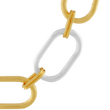 Tula IN:STORE Korte verklaring ovale ring ketting verguld