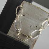 Tula IN:STORE Korte verklaring ovale ring ketting verguld