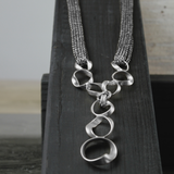 Anastazia IN:STORE Long Collier Knittet Fluide Plaqué Argent