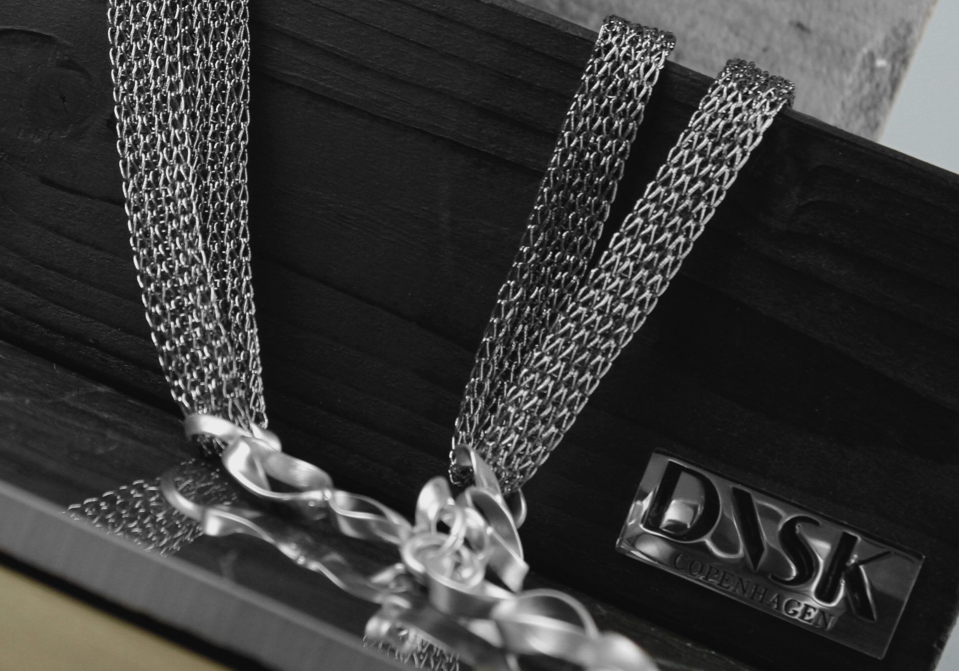 Anastazia IN:STORE Long Knittet Fluid Necklace Silver Plating, DNSK Copenhagen