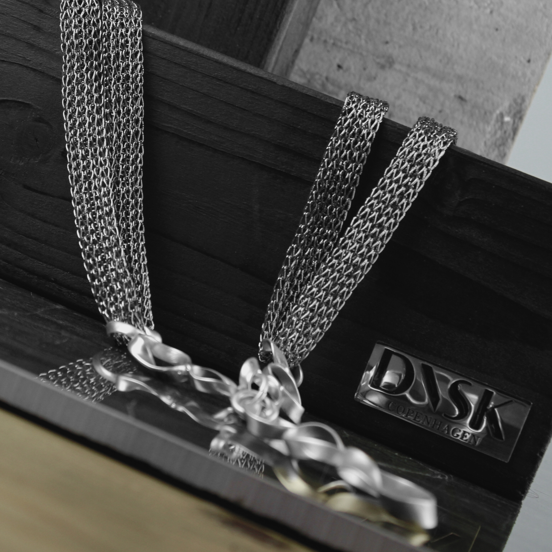 Anastazia IN:STORE Long Knittet Fluid Necklace Silver Plating, DNSK Copenhagen