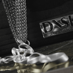 Anastazia IN:STORE Collana lunga a maglia fluida placcata argento, DNSK Copenhagen