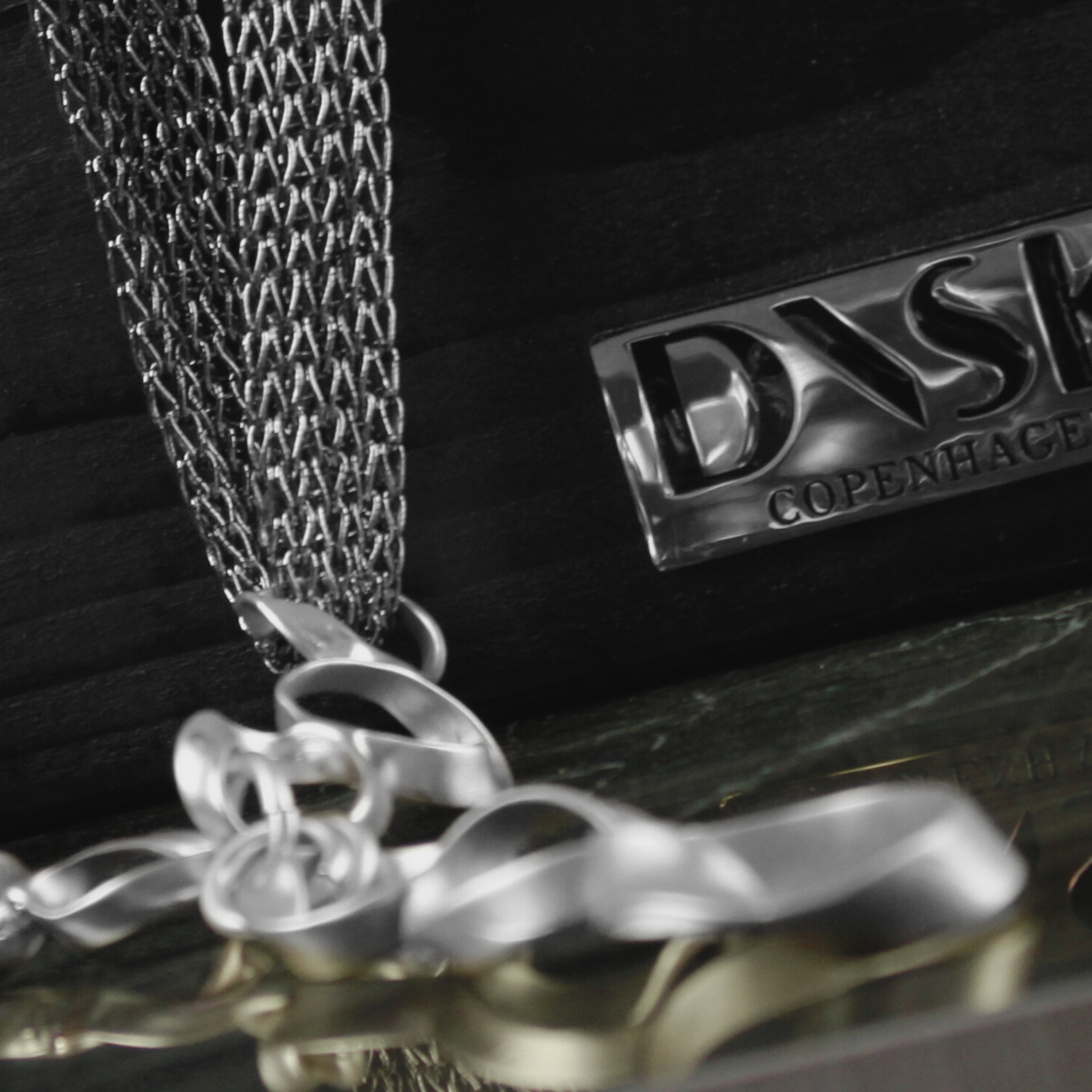 Anastazia IN:STORE Long Knittet Fluid Necklace Silver Plating, DNSK Copenhagen