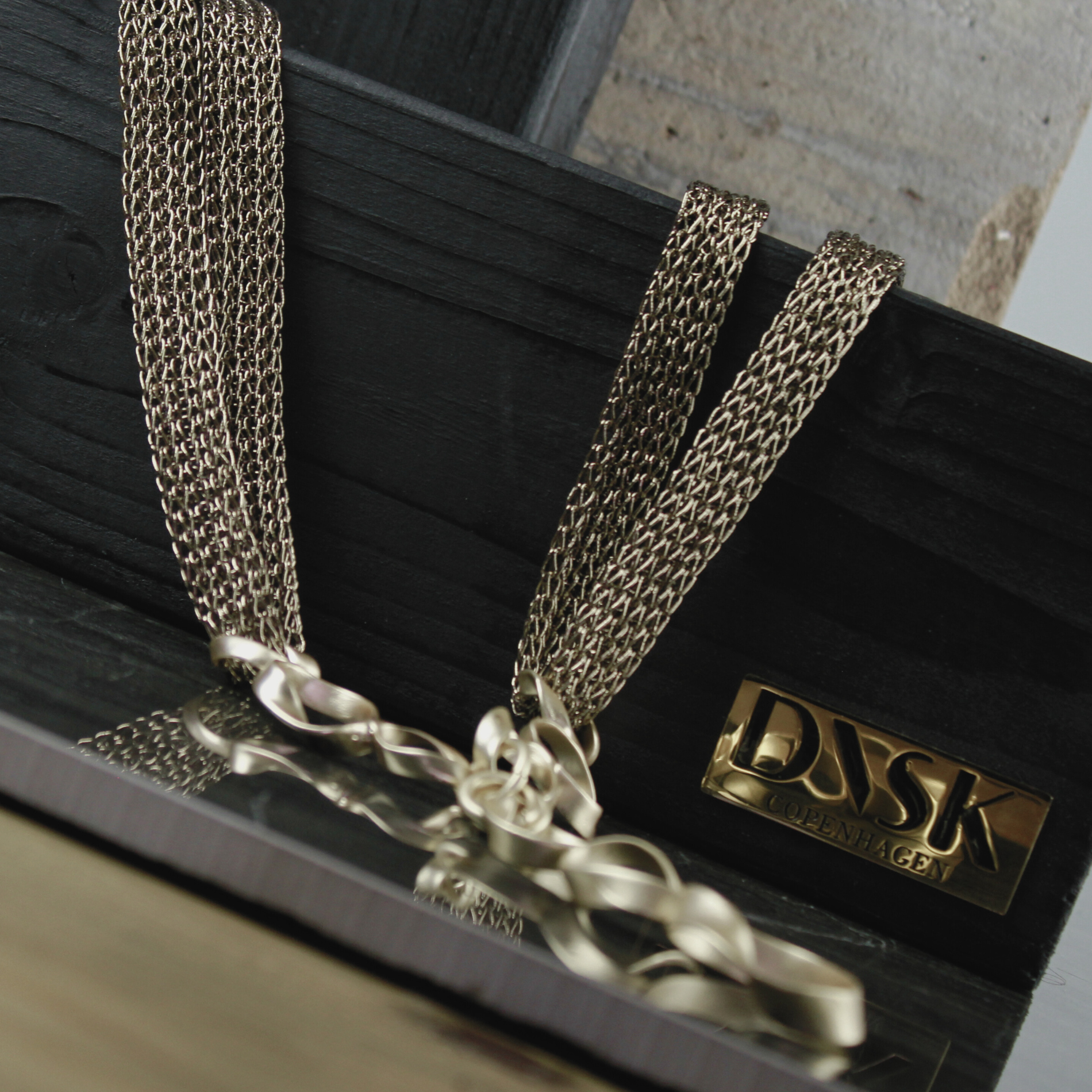 Anastazia IN:STORE Long Knittet Fluid Necklace Gold Plating, DNSK Copenhagen