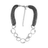 Anastazia IN:STORE Collar corto Knittet Fluid Plateado