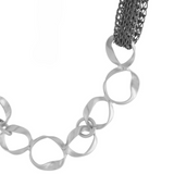 Anastazia IN:STORE Collar corto Knittet Fluid Plateado