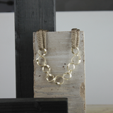 Anastazia IN:STORE Kort stickat flytande halsband guldplätering