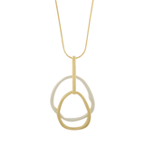 Elysian IN:STORE 2-tone verstelbare Statement ketting verguld