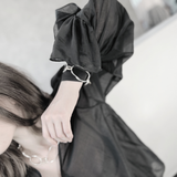 Elysian IN:STORE 2-tonat kort organiskt halsband Guldplätering