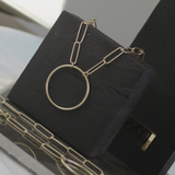 Tempeste IN:STORE Korte paperclip ketting verguld