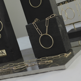 Tempeste IN:STORE Korte paperclip ketting verguld