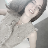 Audrey IN:STORE Korte stippel & parelketting verguld