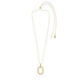 Tula IN:STORE Adjustable Oval Ring Necklace Gold Plating