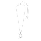 Tula IN:STORE Adjustable Oval Ring Necklace Silver Plating