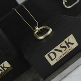 Tula IN:STORE Adjustable Oval Ring Necklace Silver Plating