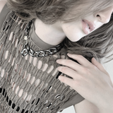 Anastazia LIMITED IN:STORE Collana a maglie corte placcatura ematite