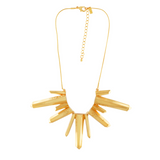 Elysian IN:STORE Korte kubus statement ketting verguld