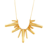 Elysian IN:STORE Korte kubus statement ketting verguld
