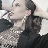 Anastazia IN:STORE Korte dikke schakel ketting Hematiet Plating