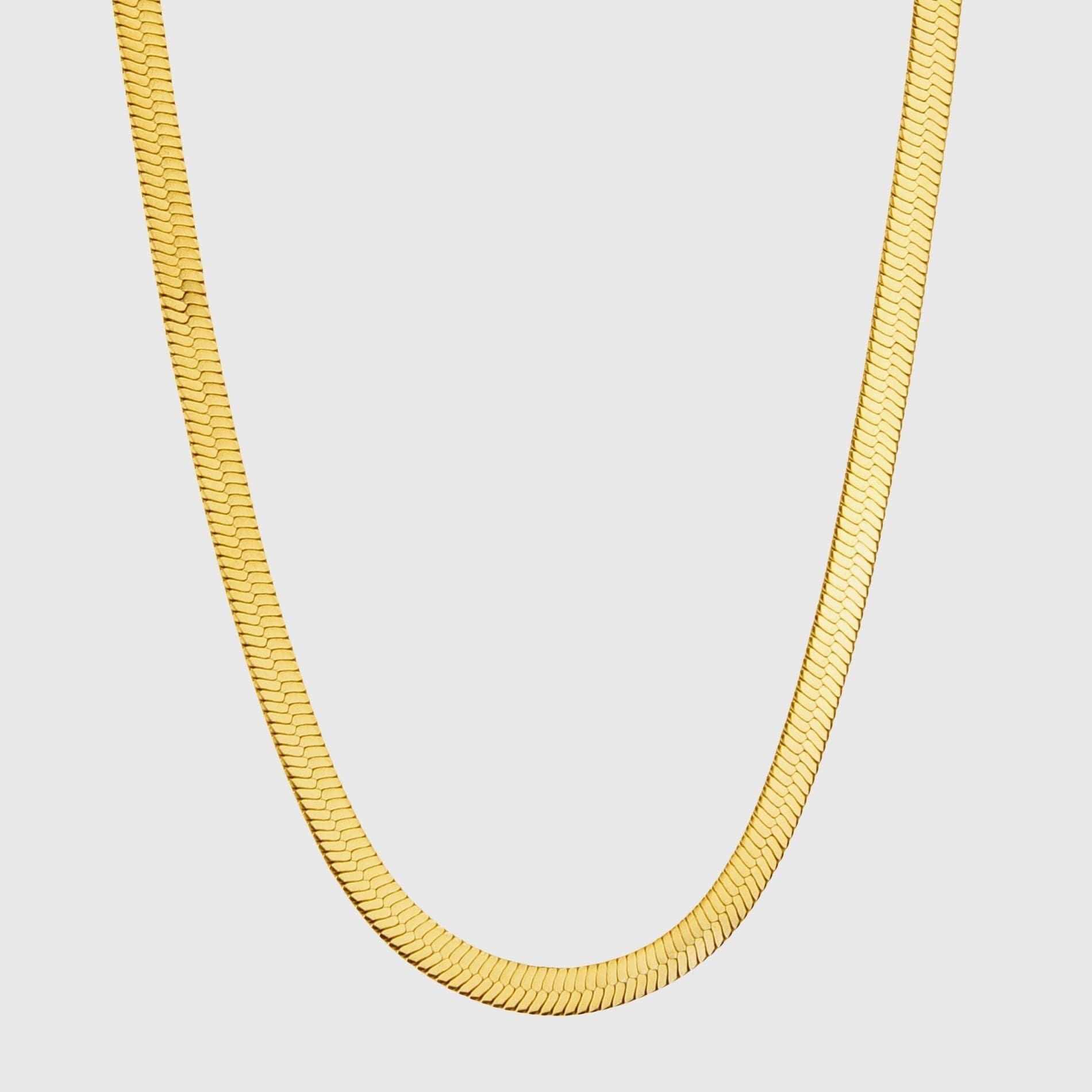 Passion Waterproof 3mm Snake Necklace 18K Gold Plating I Dansk Copenhagen