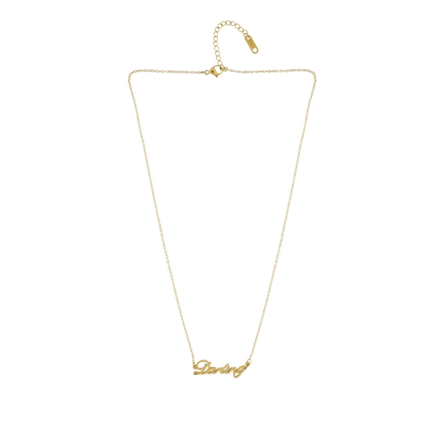 Love Waterproof DARLING Necklace 18K Gold Plating