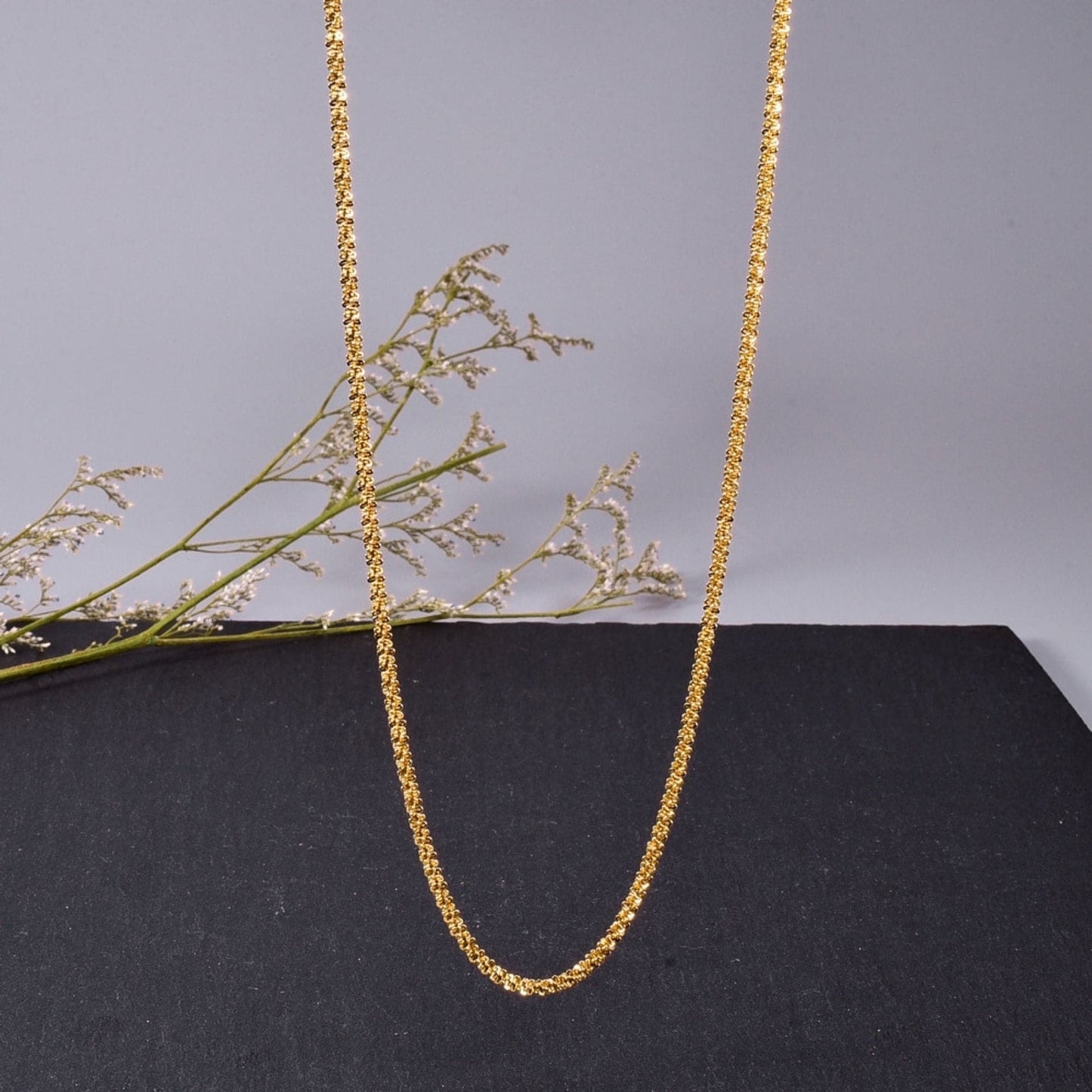 Passion Waterproof Gypsophila Chain Necklace 18K Gold Plating I Dansk Copenhagen