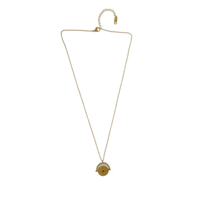 Harmony Wasserfeste bunte CZ-Amulett-Halskette mit 18-karätiger Vergoldung