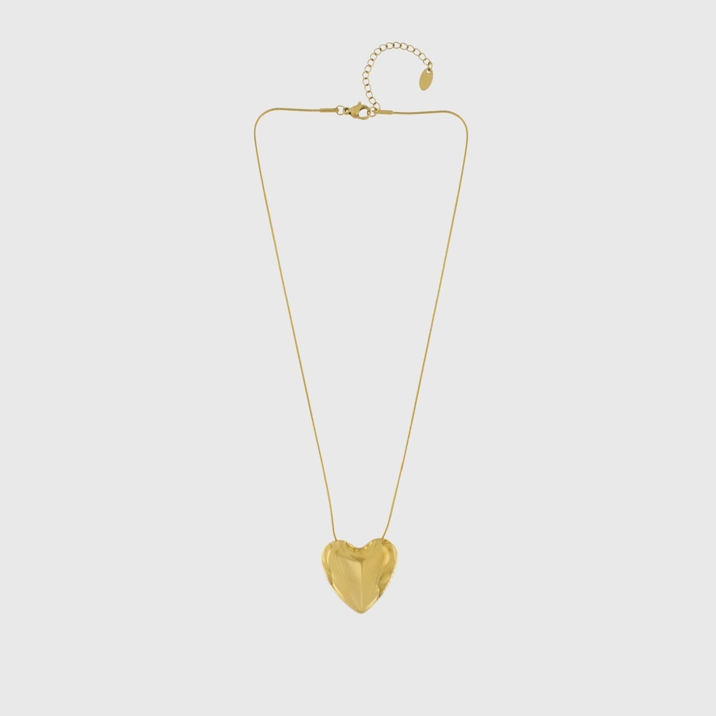 Love Waterproof Mega Heart Necklace 18K Gold Plating