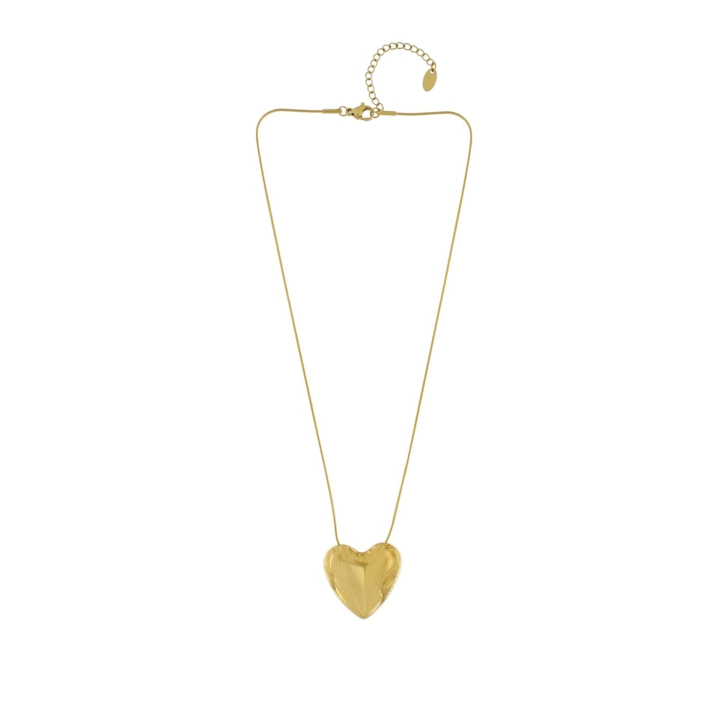 Love Waterproof Mega Heart Necklace 18K Gold Plating