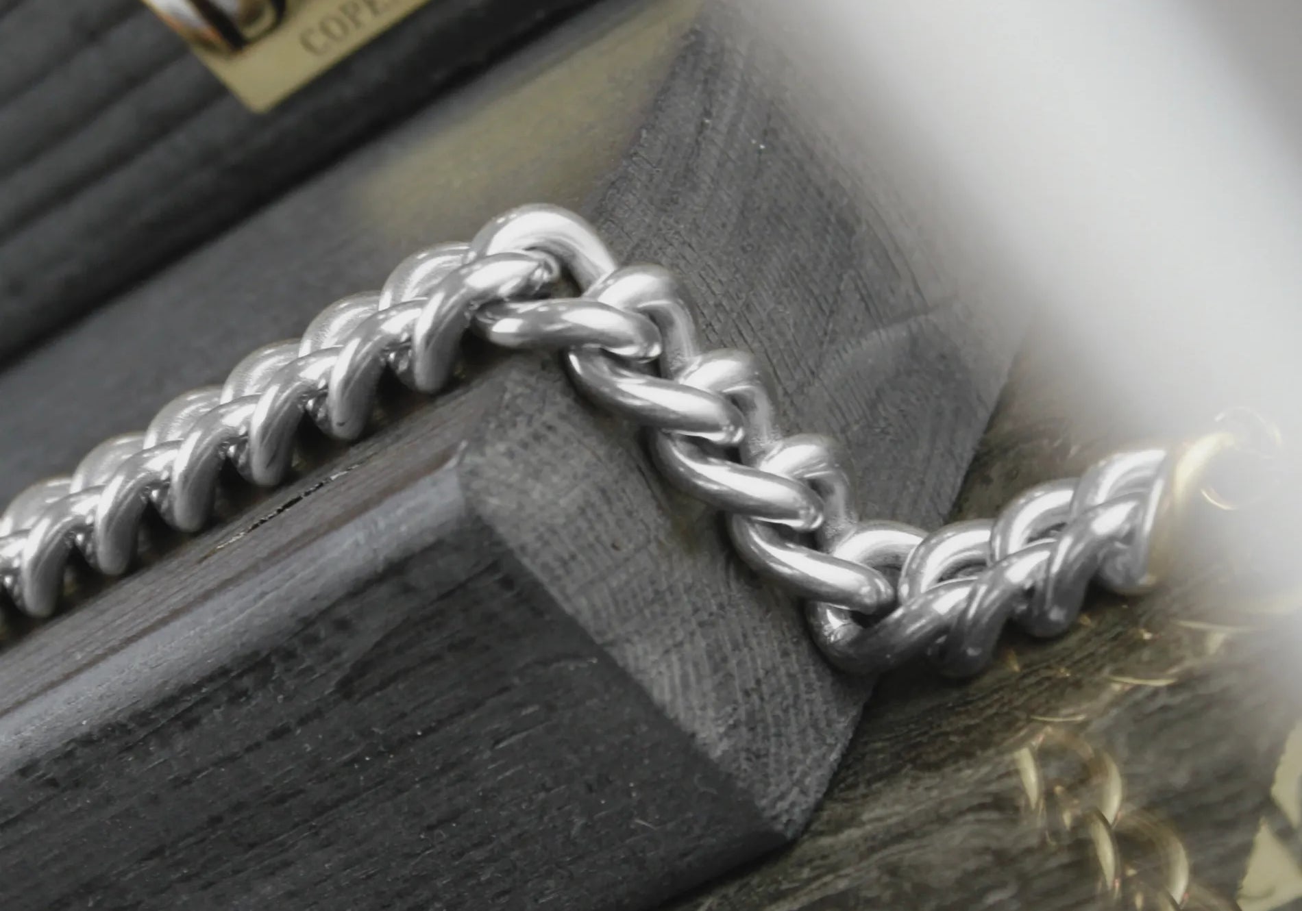 Courage Waterproof Mega Chunky Panzer Necklace Silver Plating, Dansk Copenhagen
