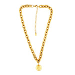 Courage Waterproof Short Mega Ball Necklace Gold Plating -DNSK Copenhagen