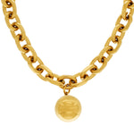 Courage Waterproof Short Mega Ball Necklace Gold Plating -DNSK Copenhagen