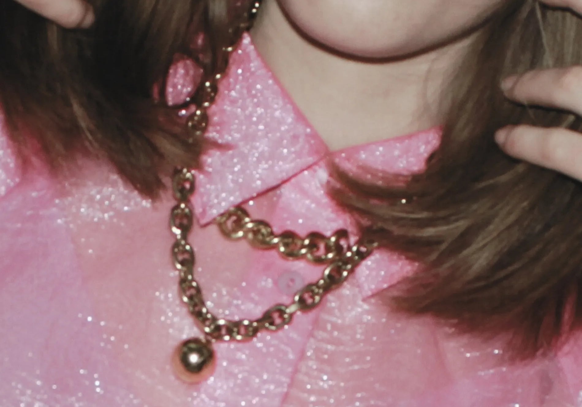 Courage Waterproof Korte Mega Bal Ketting Zilver Verguld, Dansk Copenhagen
