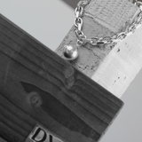 Courage Waterproof Short Mega Ball Necklace Silver Plating, Dansk Copenhagen