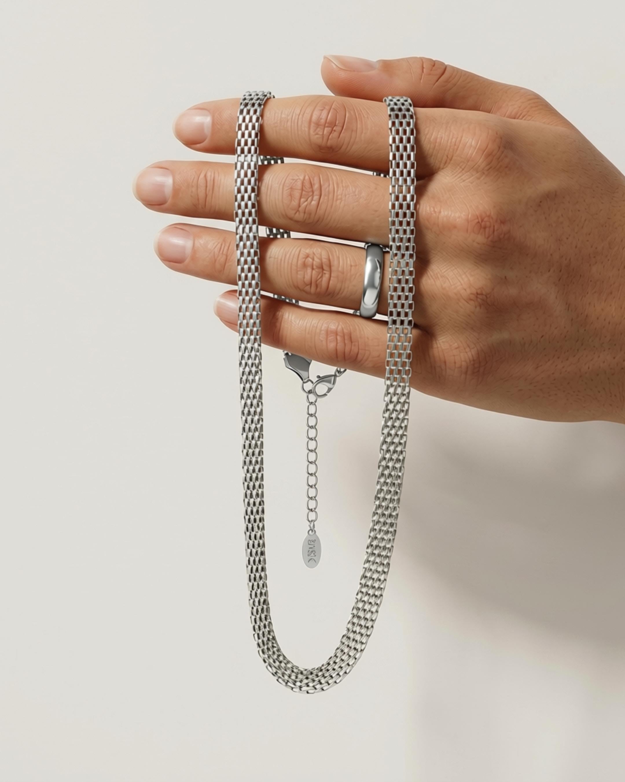 Passion Waterproof Short Vintage Necklace Silver Plating