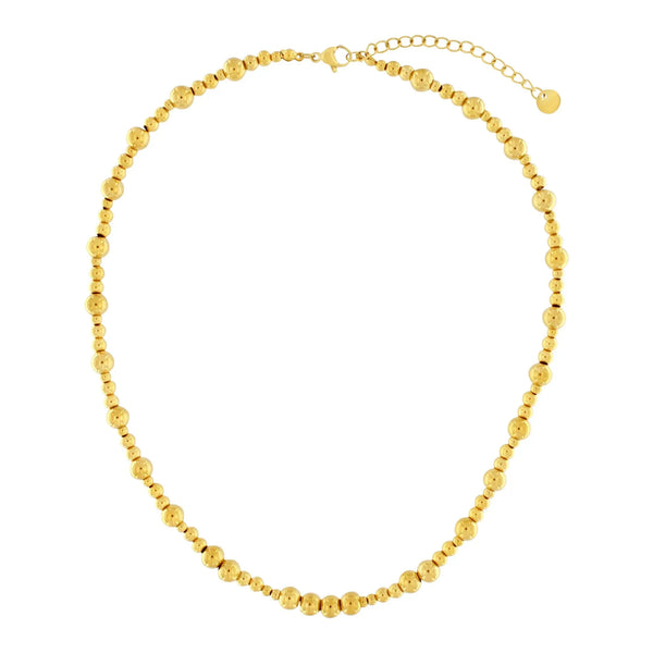 Passion Waterproof Collier à 2 boules, plaqué or 18 carats -DNSK Copenhagen