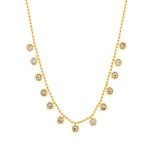 Joy Waterproof Short CZ Multi Crystal Necklace Gold Plating -DNSK Copenhagen
