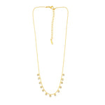 Joy Waterproof Short CZ Multi Crystal Necklace Gold Plating -DNSK Copenhagen