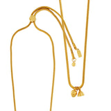 Moed Waterproof Verstelbare valketting 18K verguld