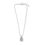 Courage Waterproof Collier réglable à ondulations plaqué argent