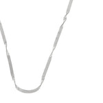 Passion Waterproof Twisted 2mm Herringbone Necklace Silver Plating, Dansk Copenhagen