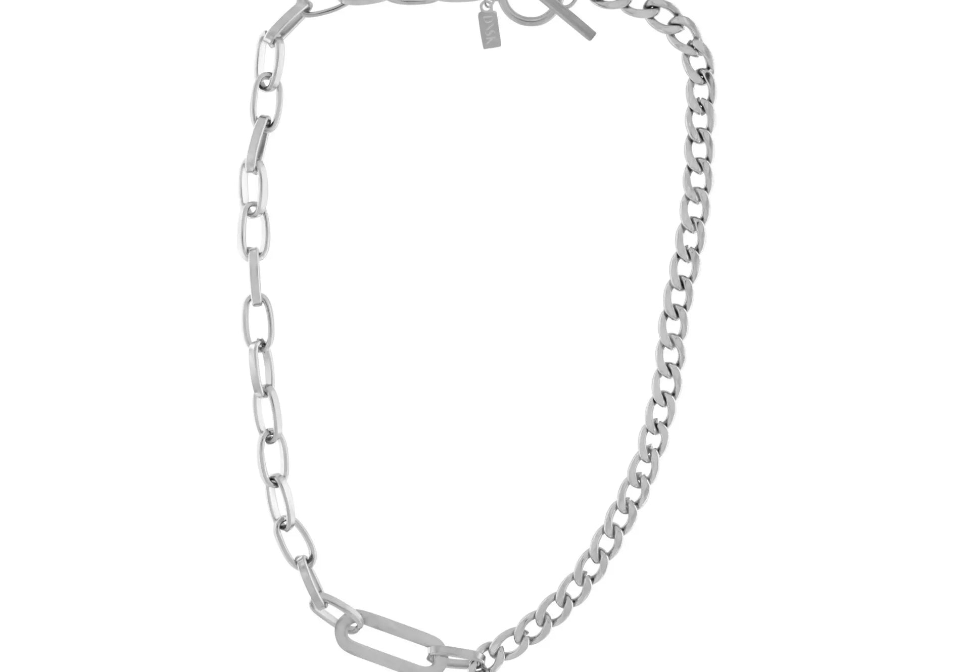 Courage Waterproof T-Bar Heart Necklace Silver Plating, Dansk Copenhagen